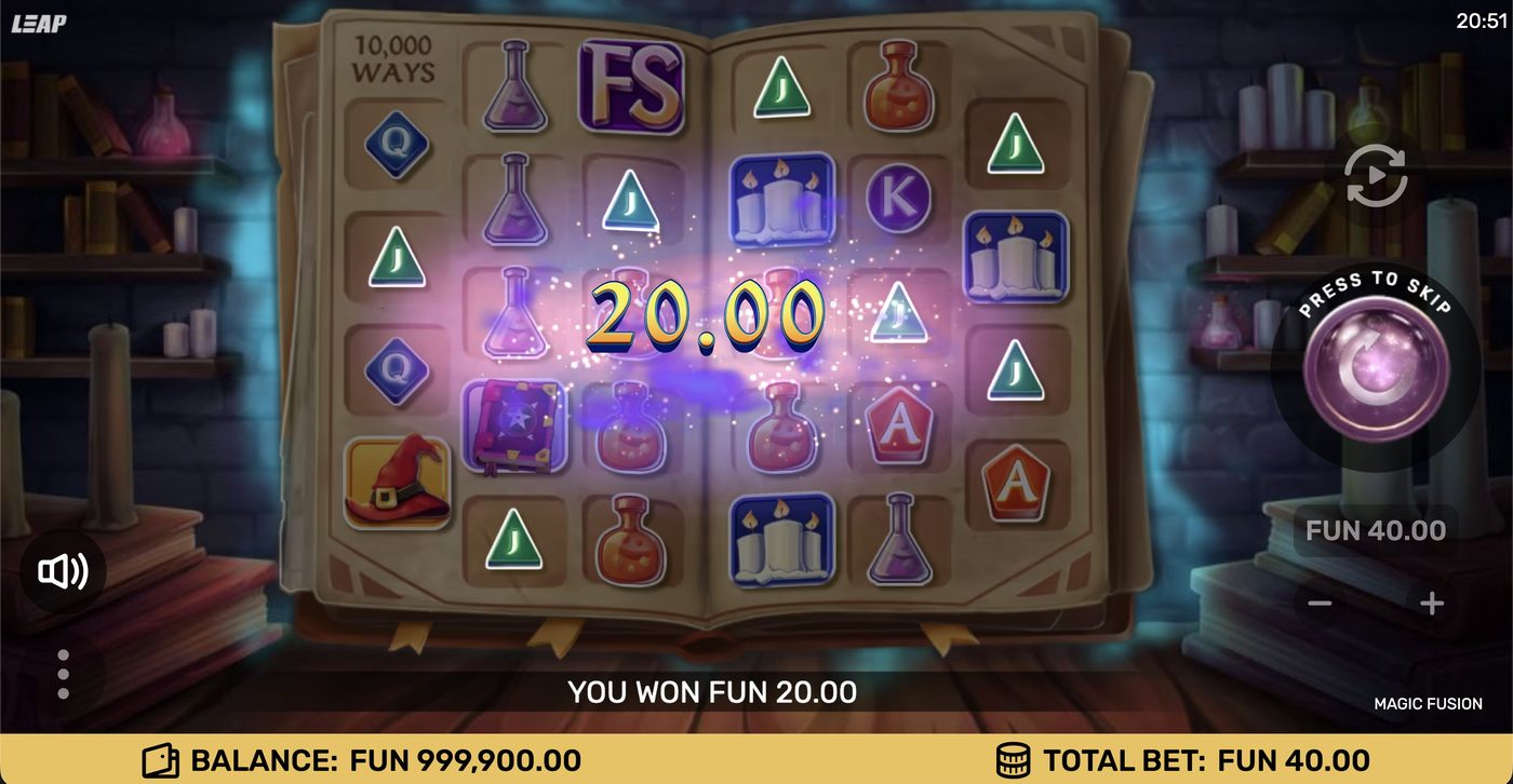 Magic Fusion: image of winning