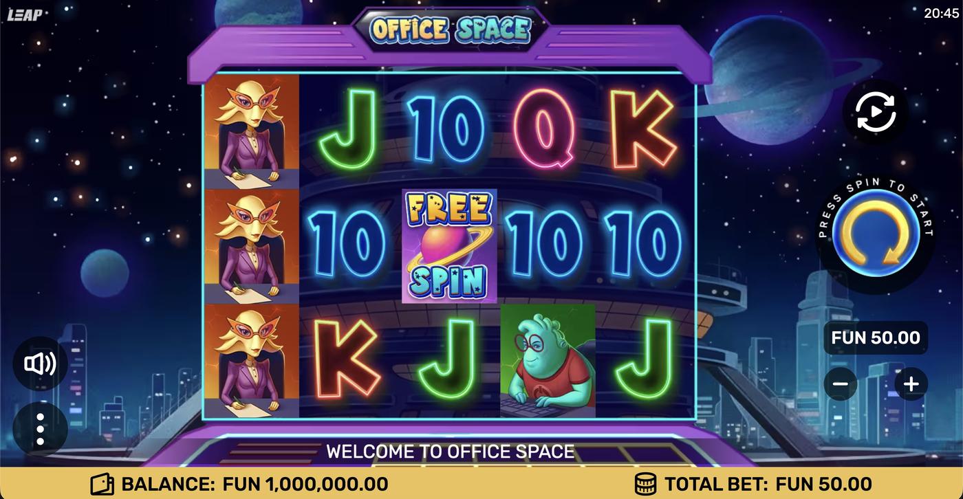 Office Space: image of main menu