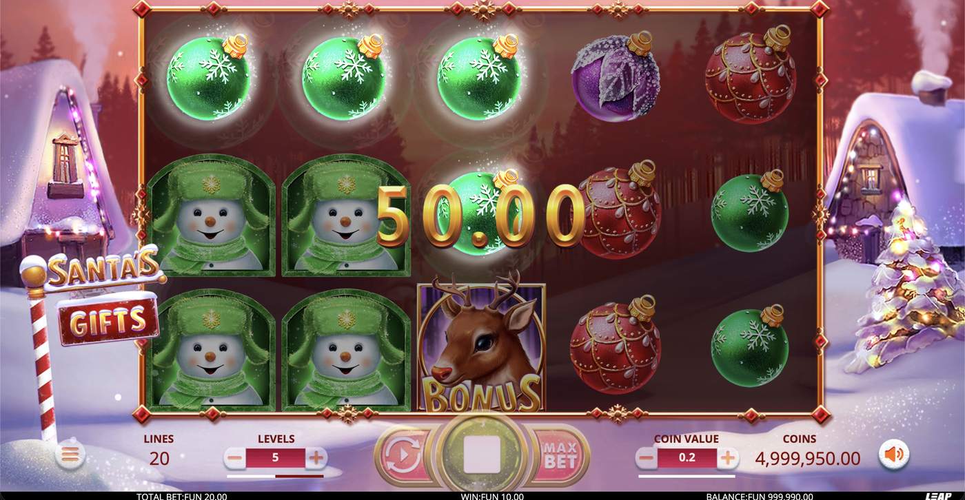 Santa’s Gifts: image of winning