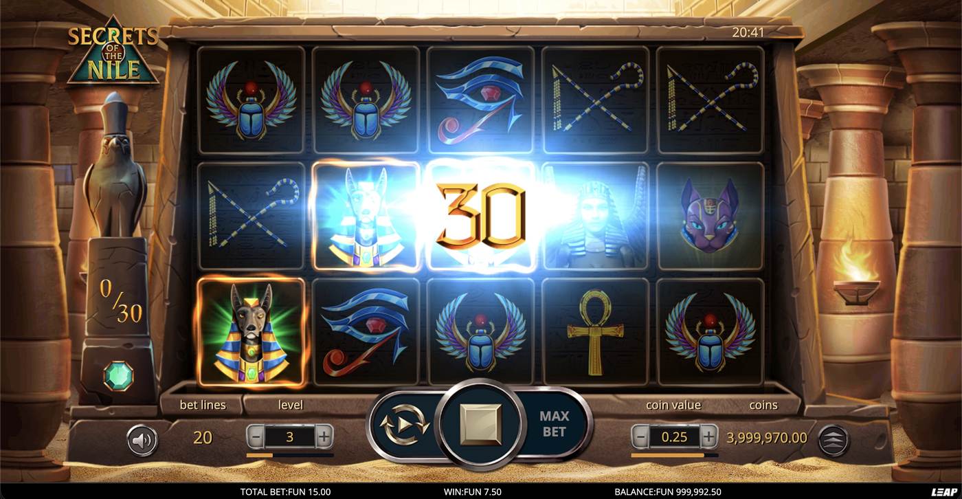 Secrets of the Nile: image of winning
