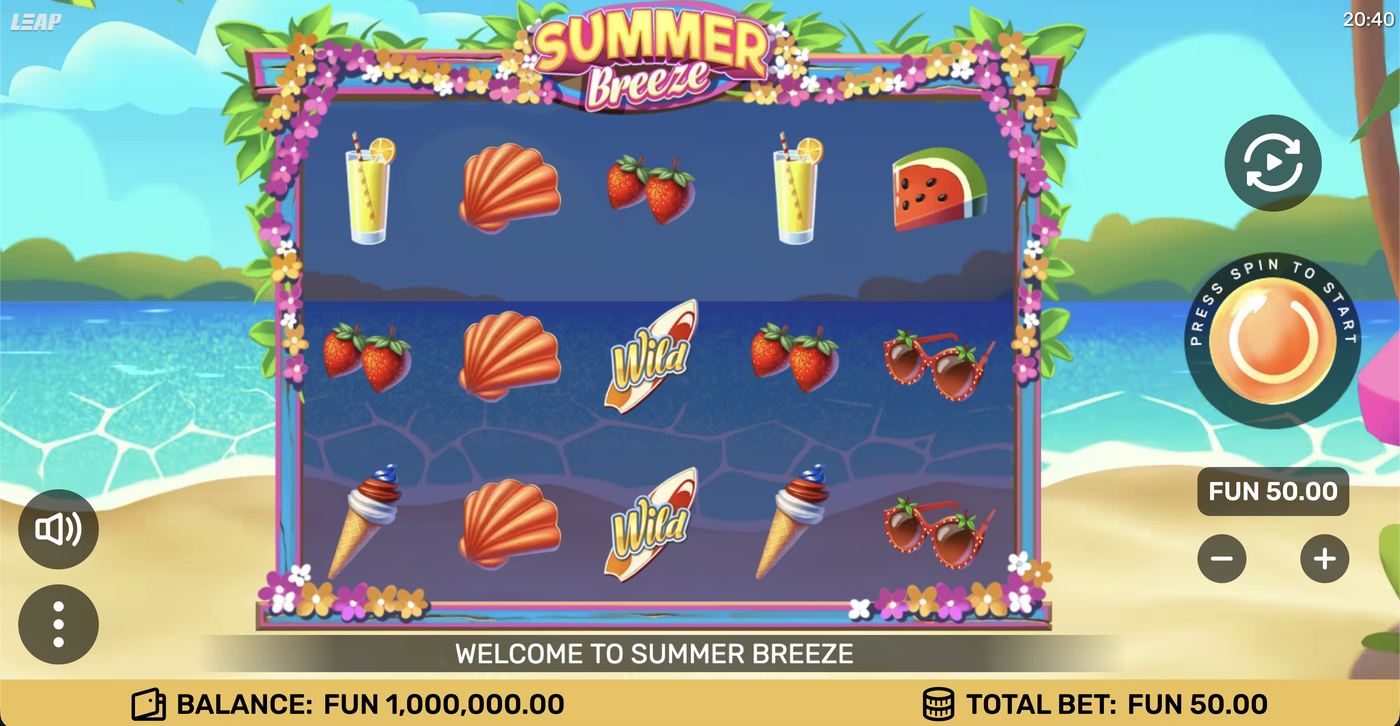 Summer Breeze: image of main menu