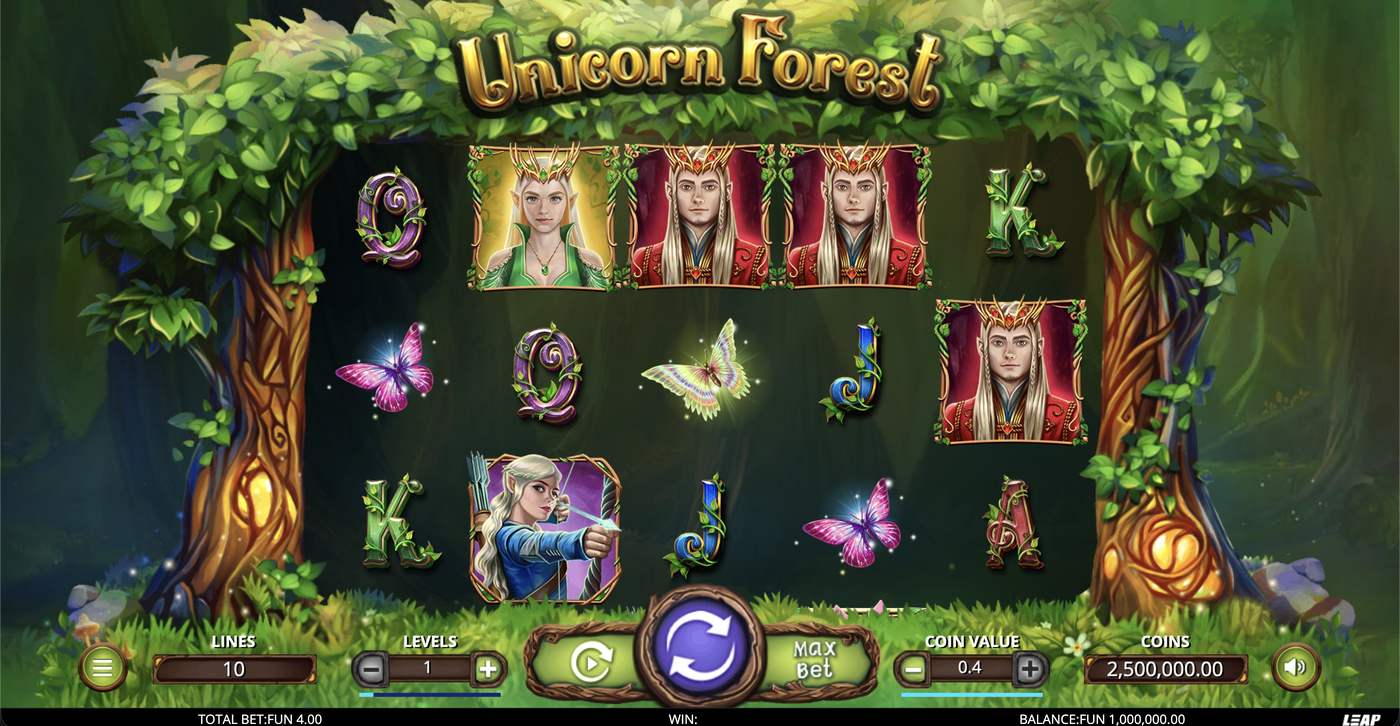 Unicorn Forest: image of main menu