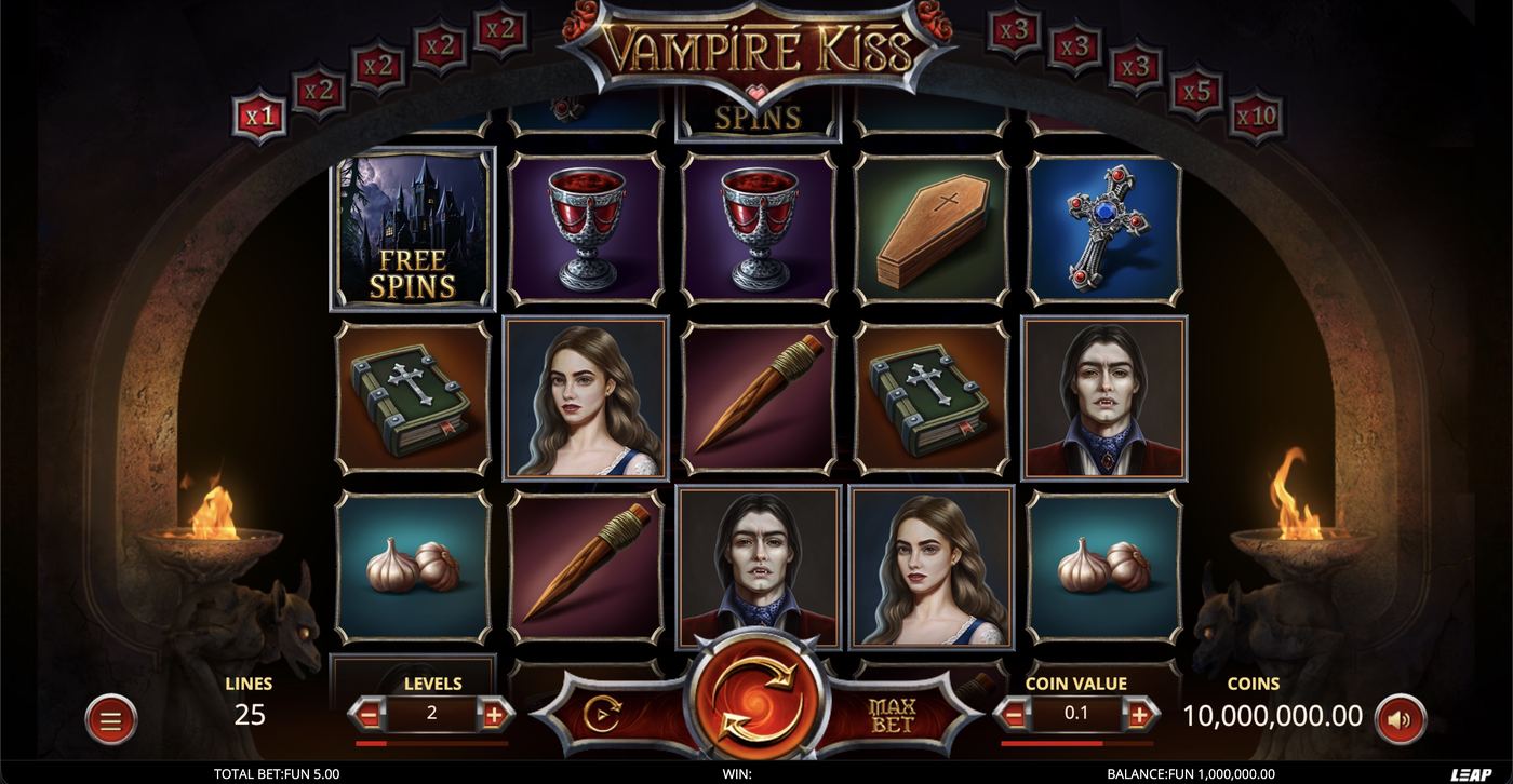 Vampire Kiss: image of main menu