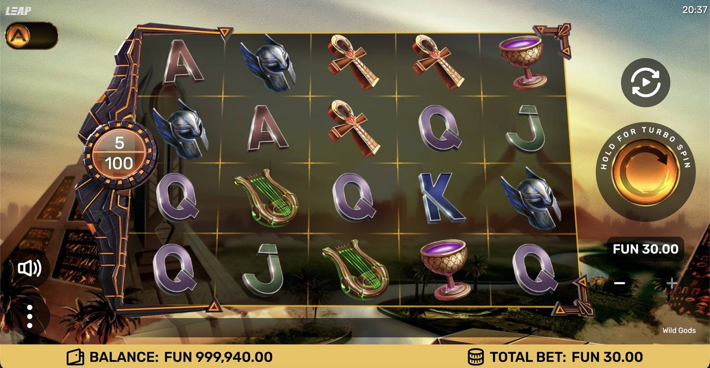Wild Gods: image of main menu