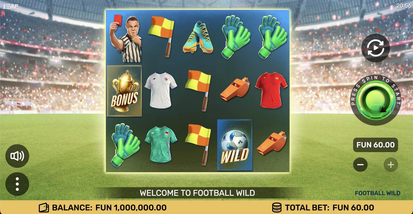 football Wild: image of main menu