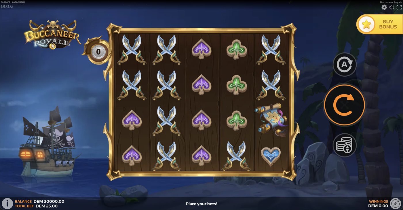 Buccaneer Royale: image of main menu
