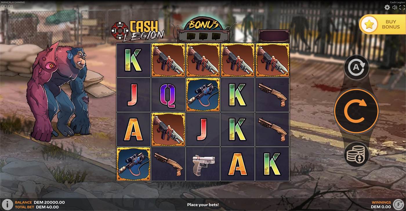 Cash Legion: image of main menu