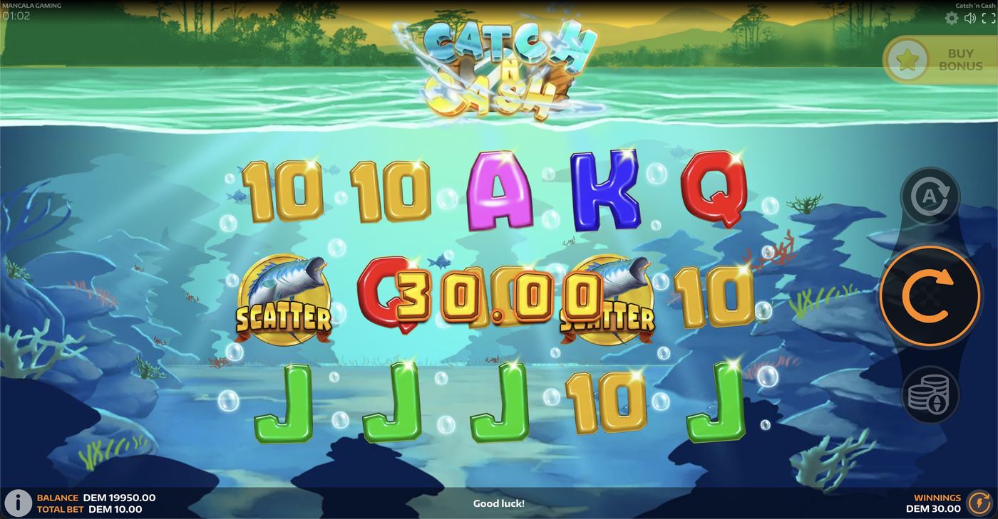 Catch N Cash: image of winning