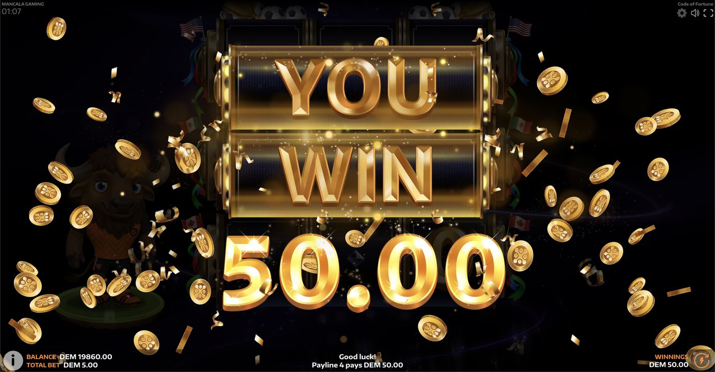 Code of Fortune: image of winning