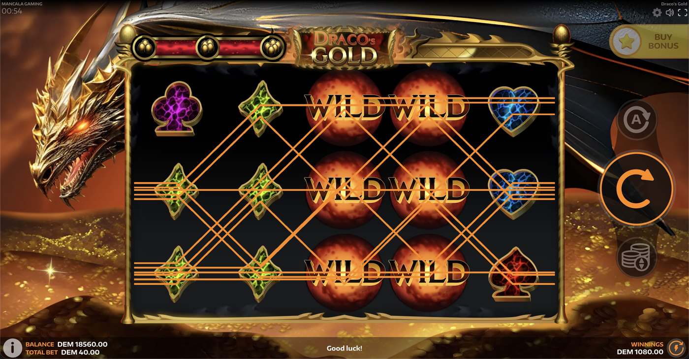 Draco's Gold: image of winning