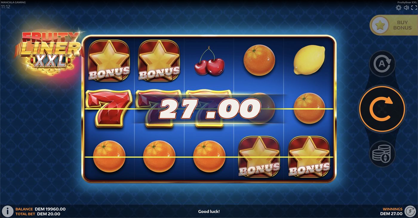 Fruityliner XXL: image of winning