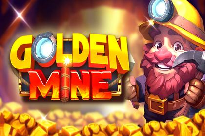 Golden Mine Online Slot Logo