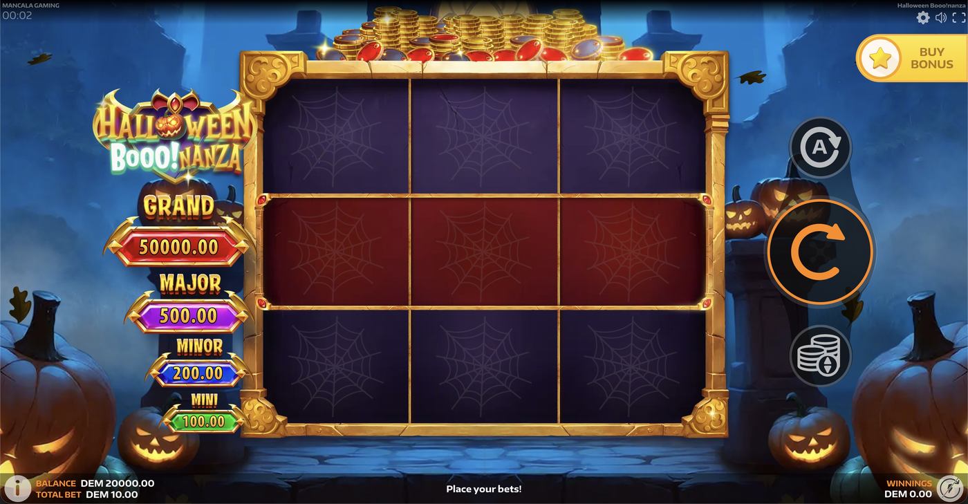 Halloween Booo!nanza: image of main menu