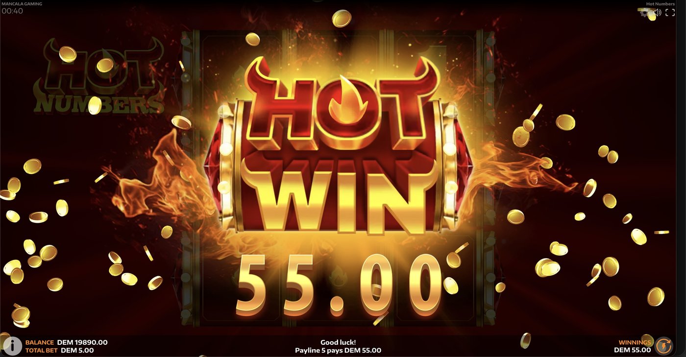 Hot Numbers: image of winning