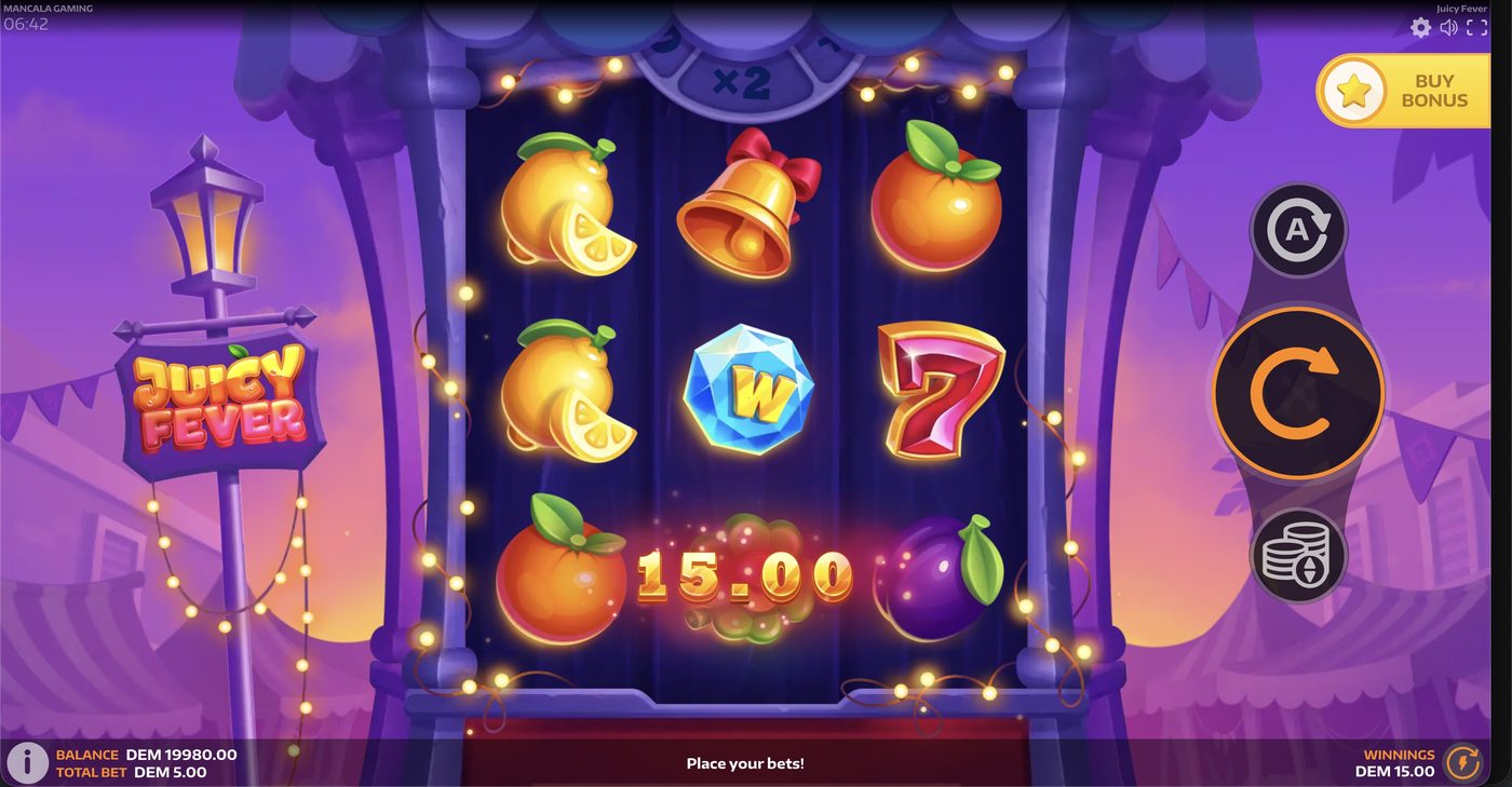 Juicy Fever: image of winning