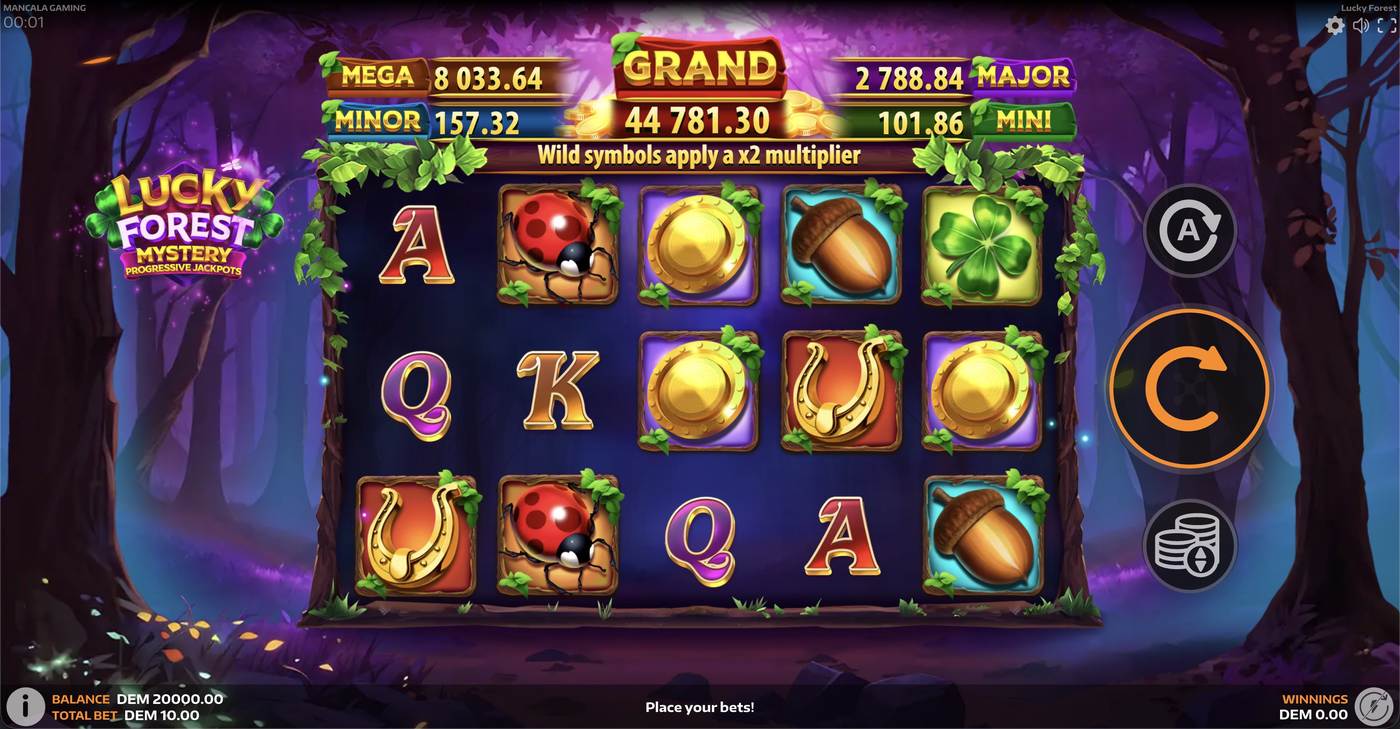 Lucky Forest: image of main menu
