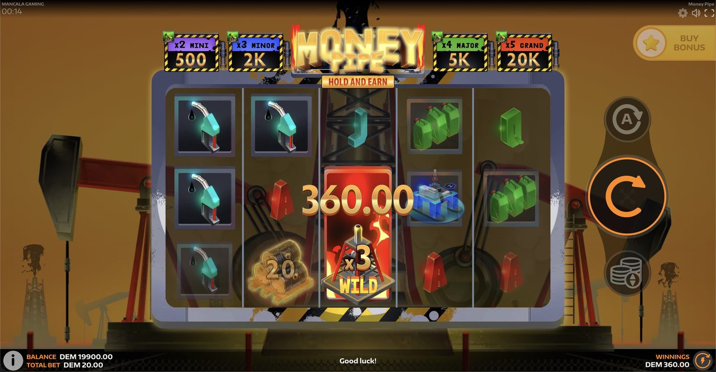 Money Pipe: image of winning