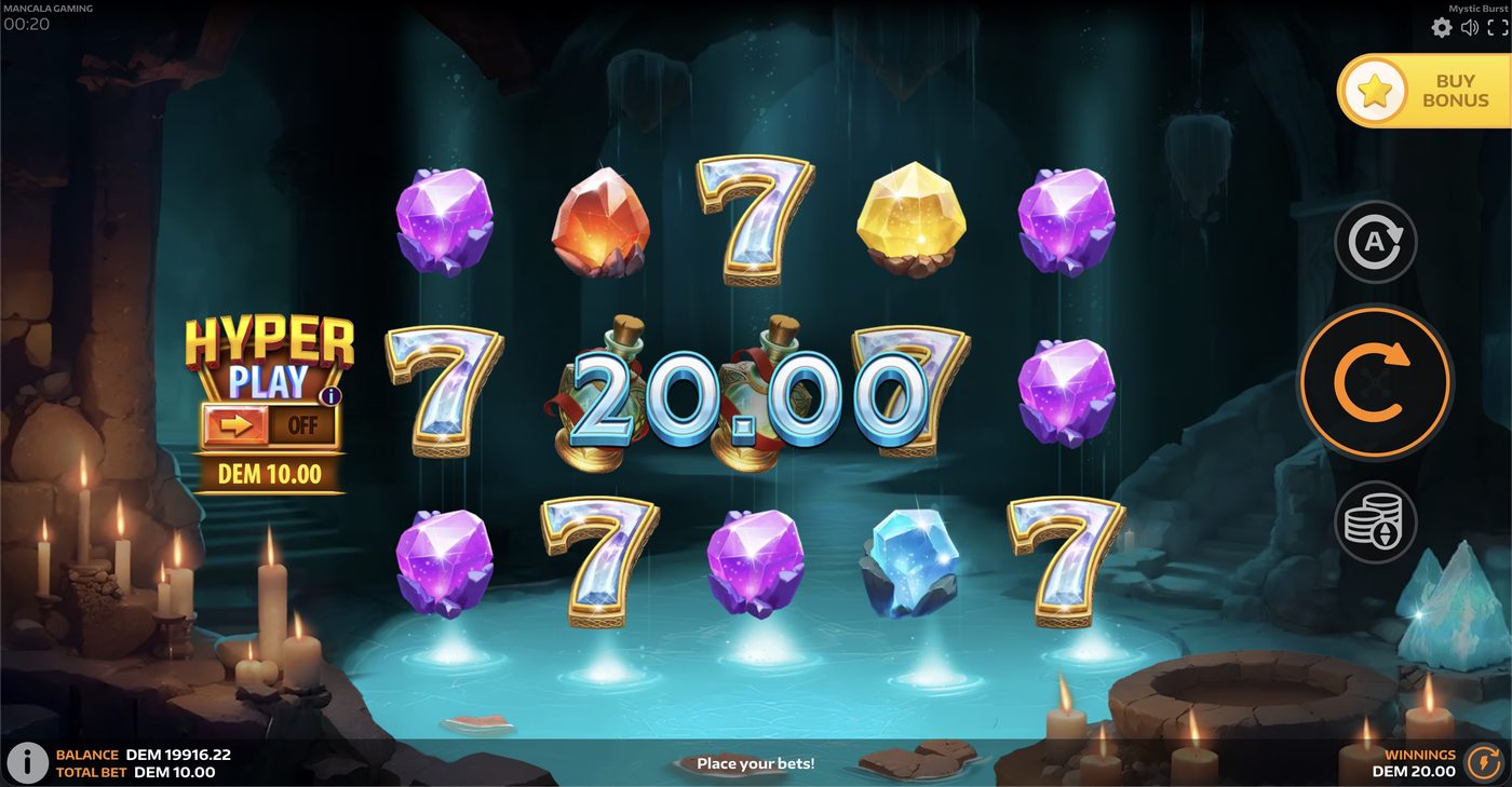 Mystic Burst: image of winning