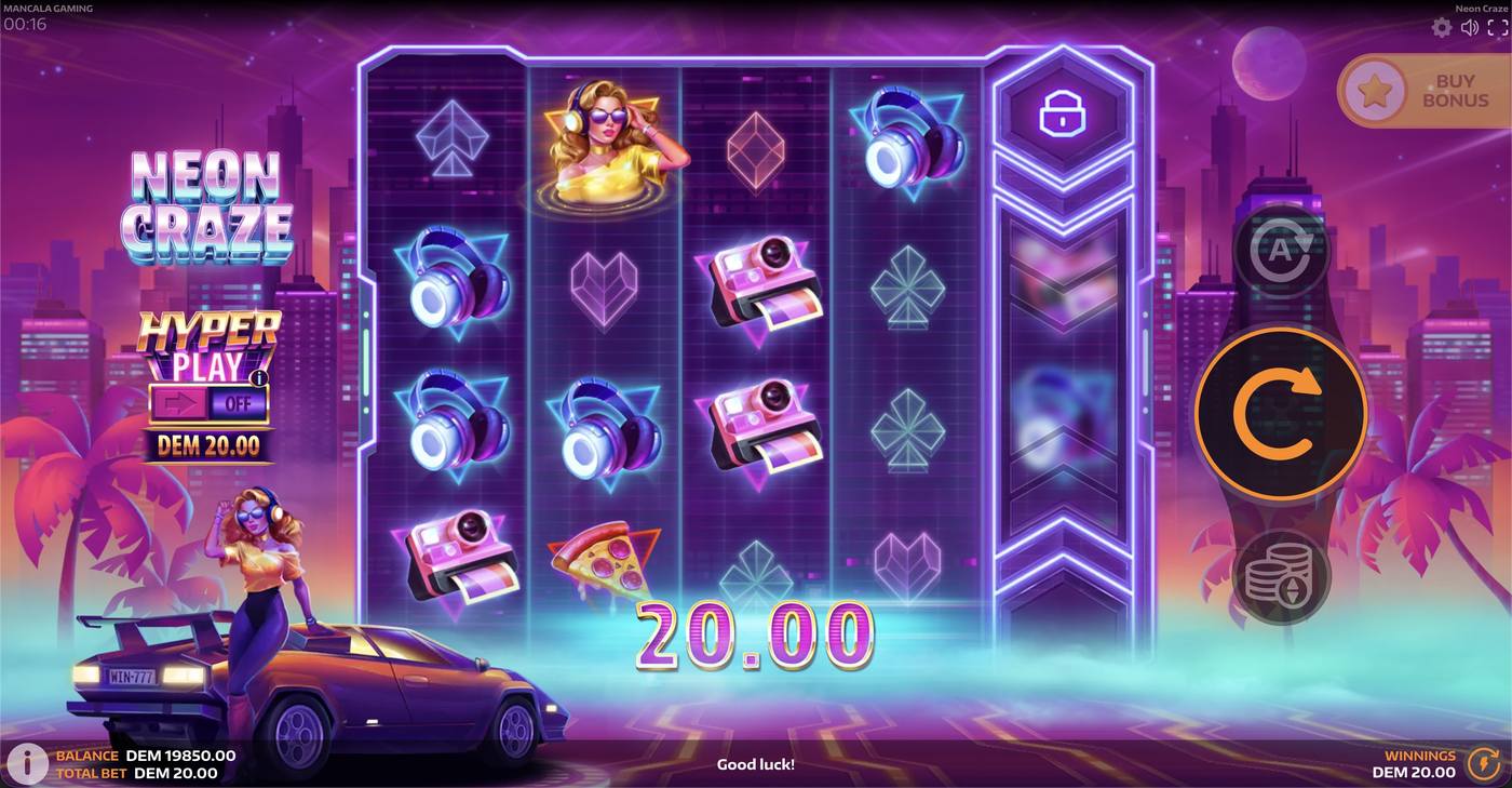 Neon Craze: image of winning