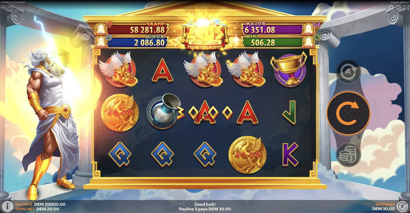 Power of Zeus: image of winning