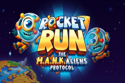 Rocketrun: The M.A.N.K.aliens Protocol Online Slot Logo