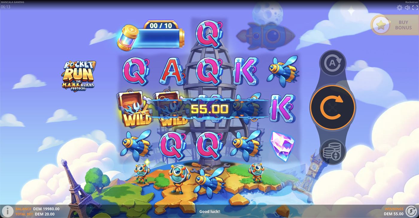 Rocketrun: The M.A.N.K.aliens Protocol: image of winning