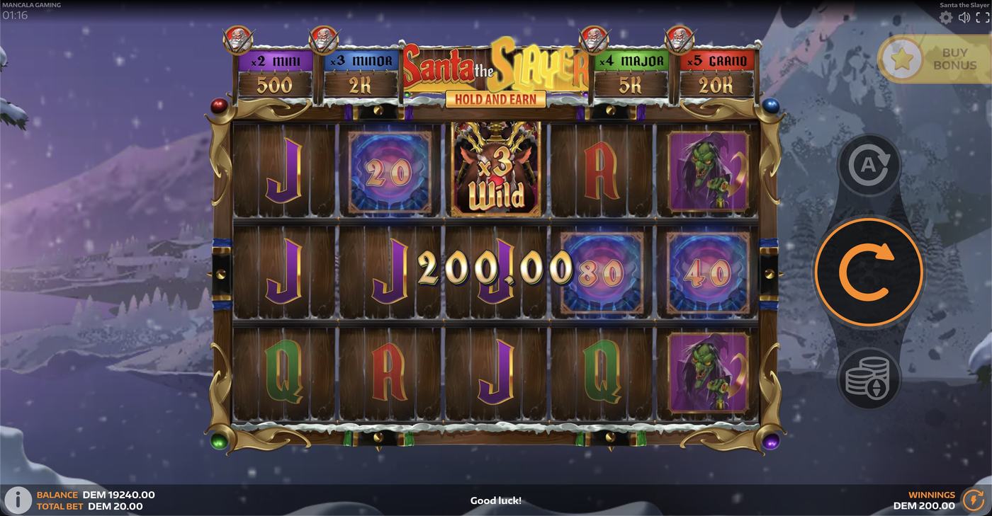 Santa the Slayer: image of winning