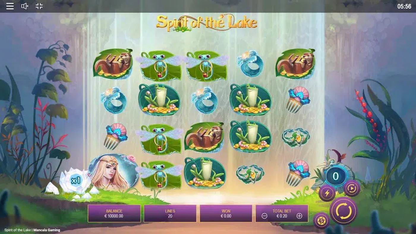 Spirit of the Lake: image of main menu