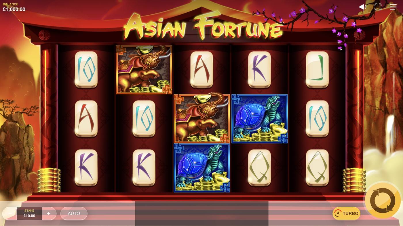 Asian Fortune: image of main menu