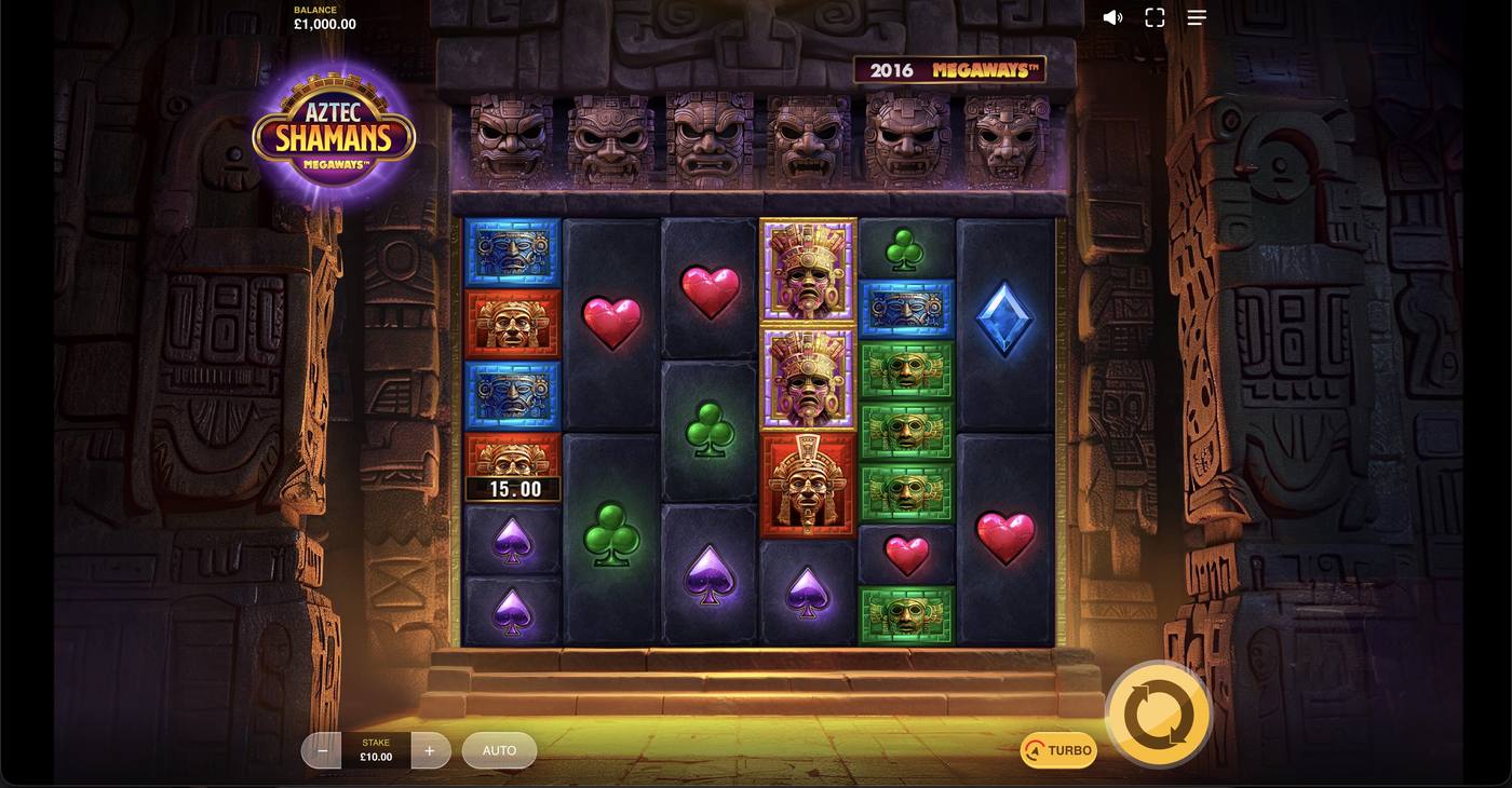 Aztec Shamans Megaways: image of main menu