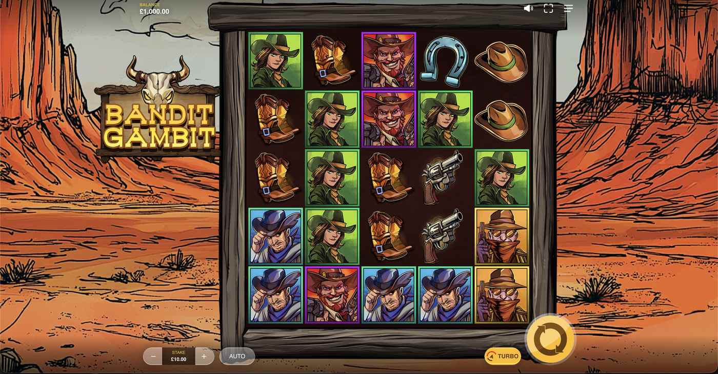 Bandit Gambit: image of main menu