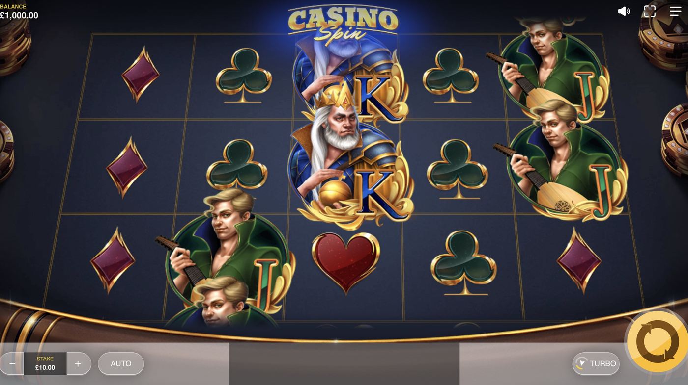 Casino Spin: image of main menu