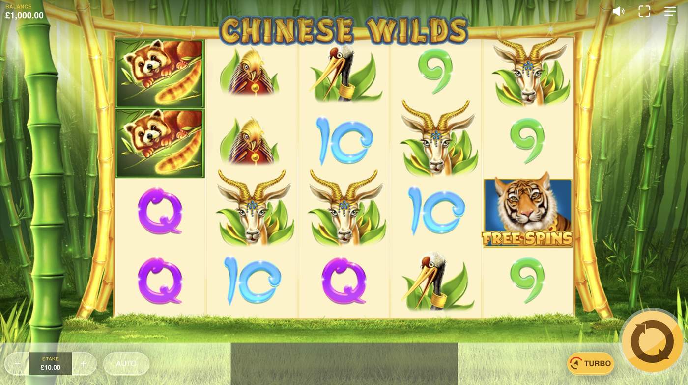 Chinese Wilds: image of main menu