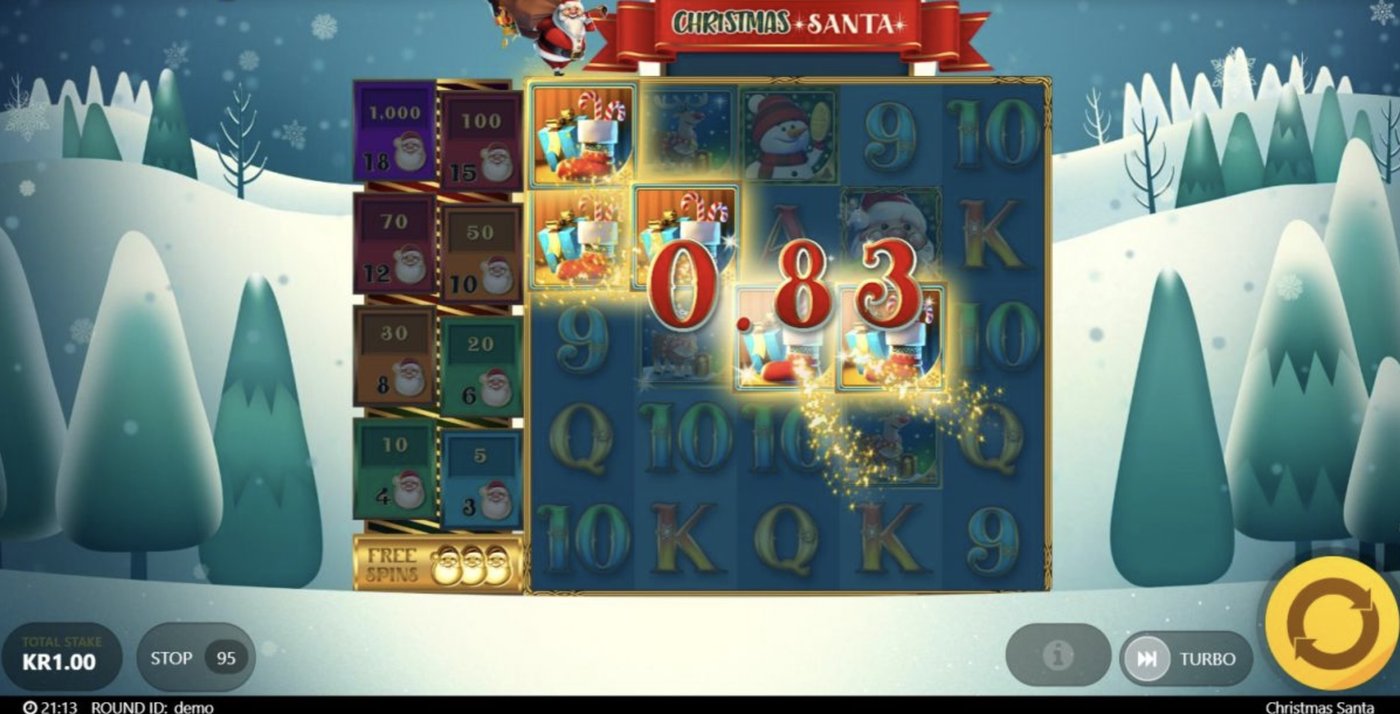 Christmas Santa: image of winning