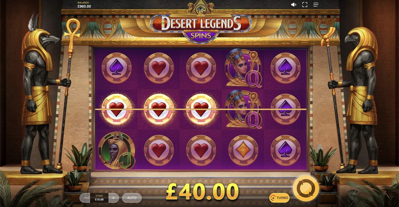 Desert Legends Spins: image of winning