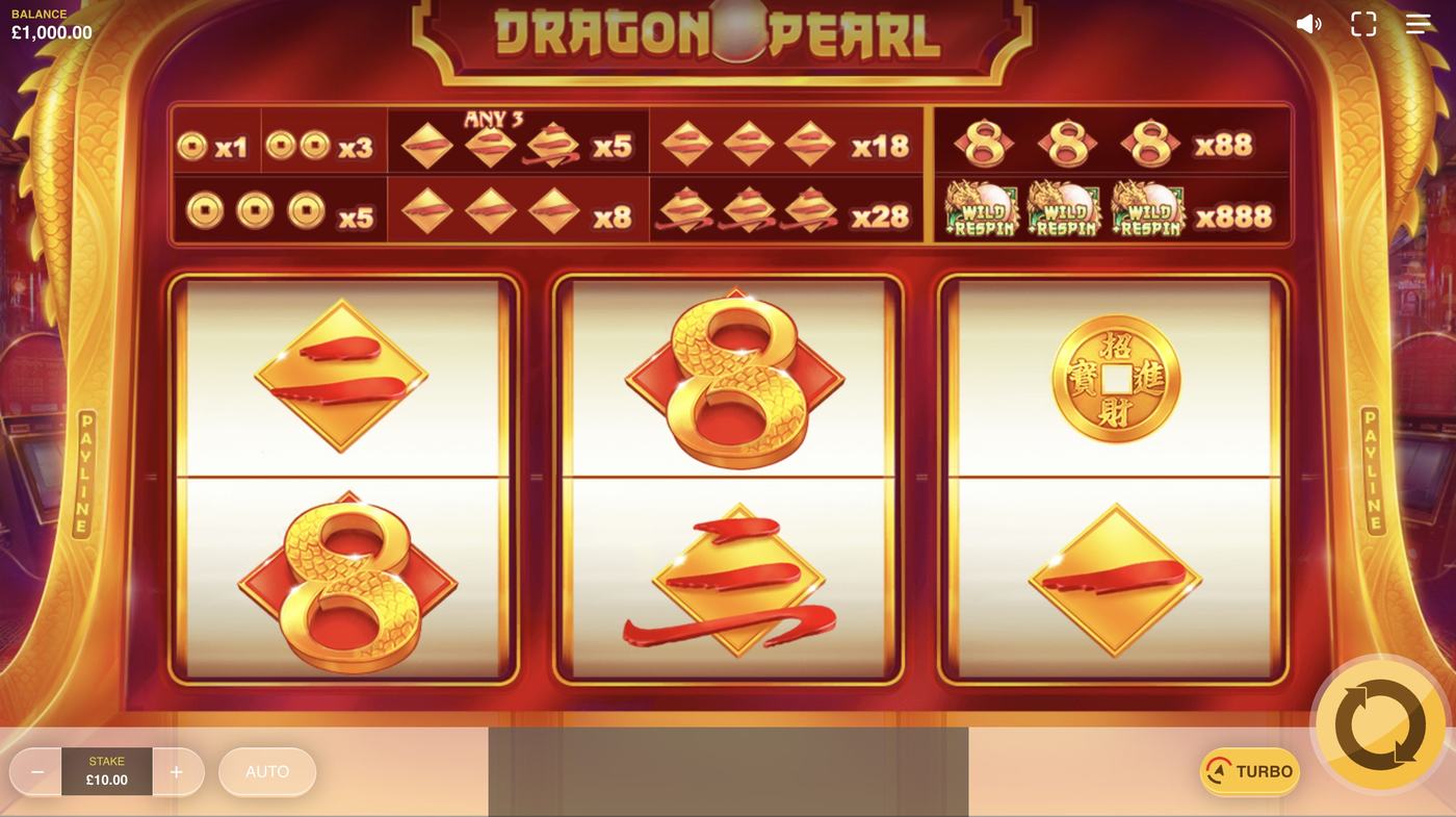 Dragon Pearl: image of main menu