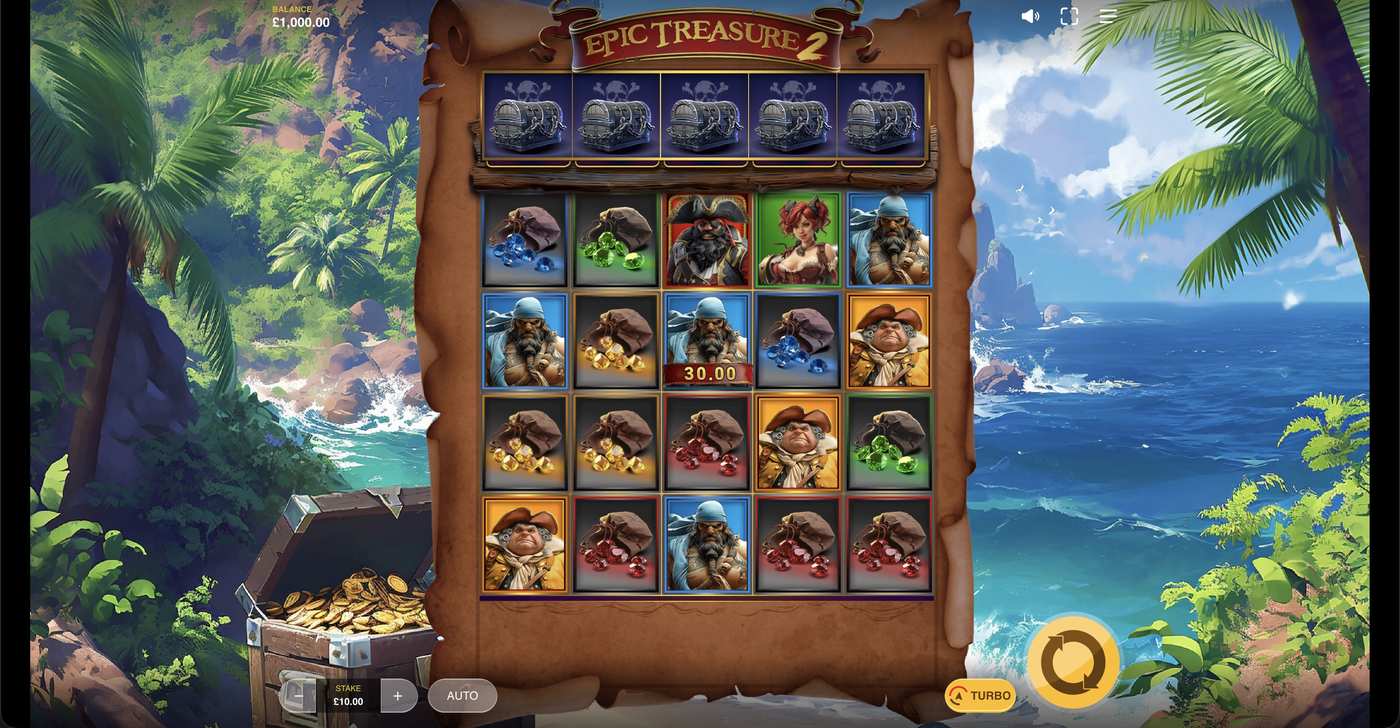 Epic Treasure 2: image of main menu