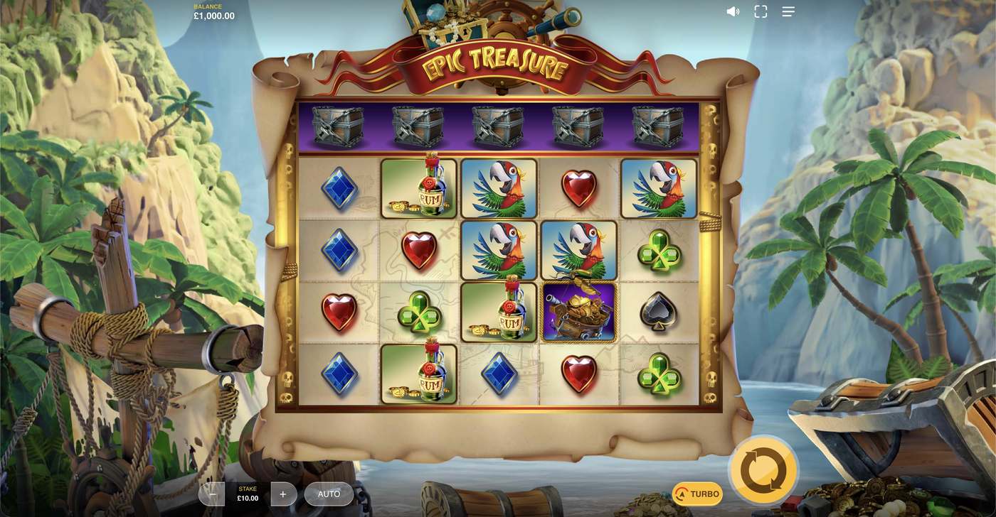 Epic Treasure: image of main menu