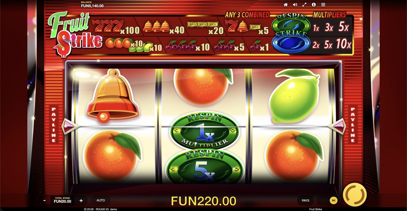 Fruit Strike: image of winning