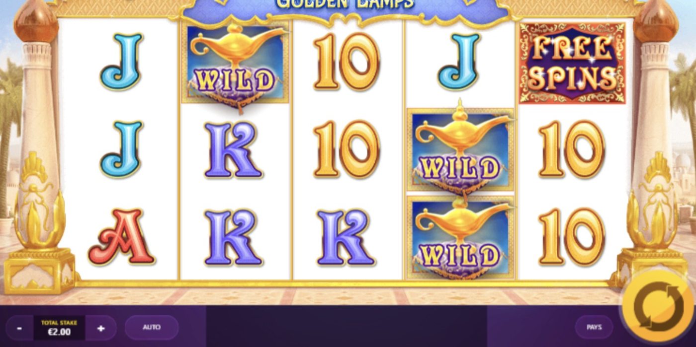 Golden Lamps: image of main menu