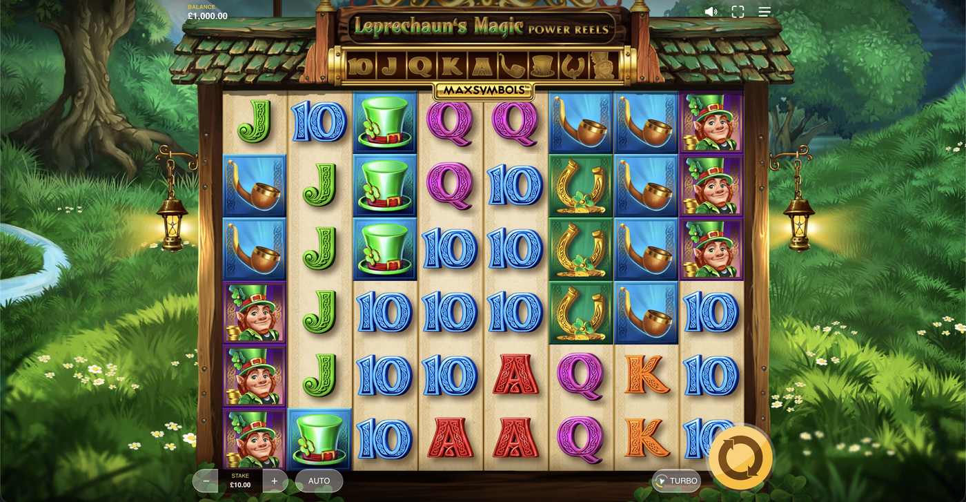 Leprechaun’s Magic PowerReels: image of main menu