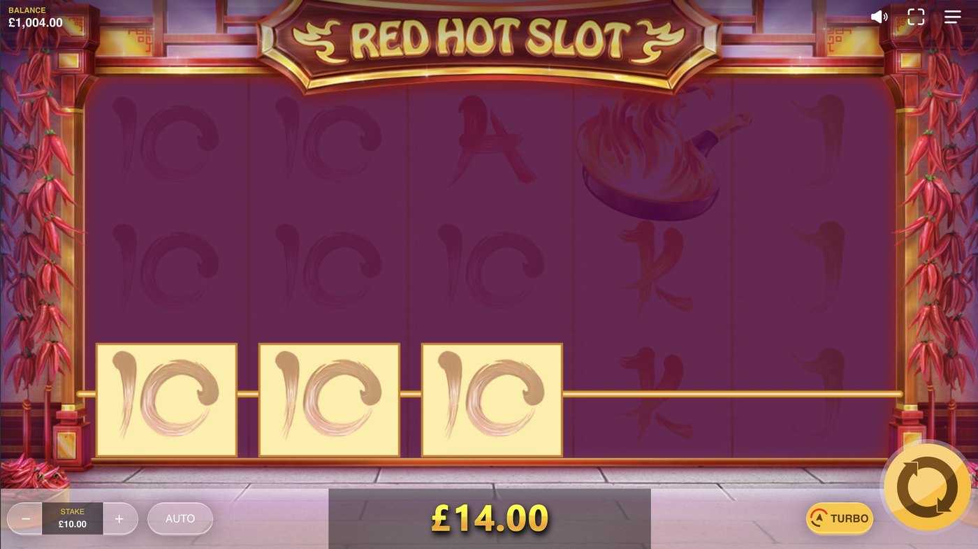 Red Hot Slot: image of winning