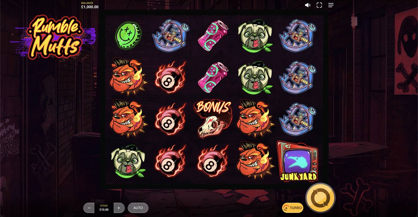 Rumble Mutts: image of main menu