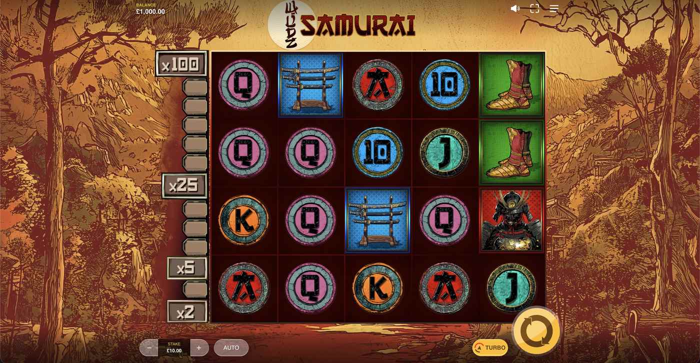 Samurai Wildz: image of main menu
