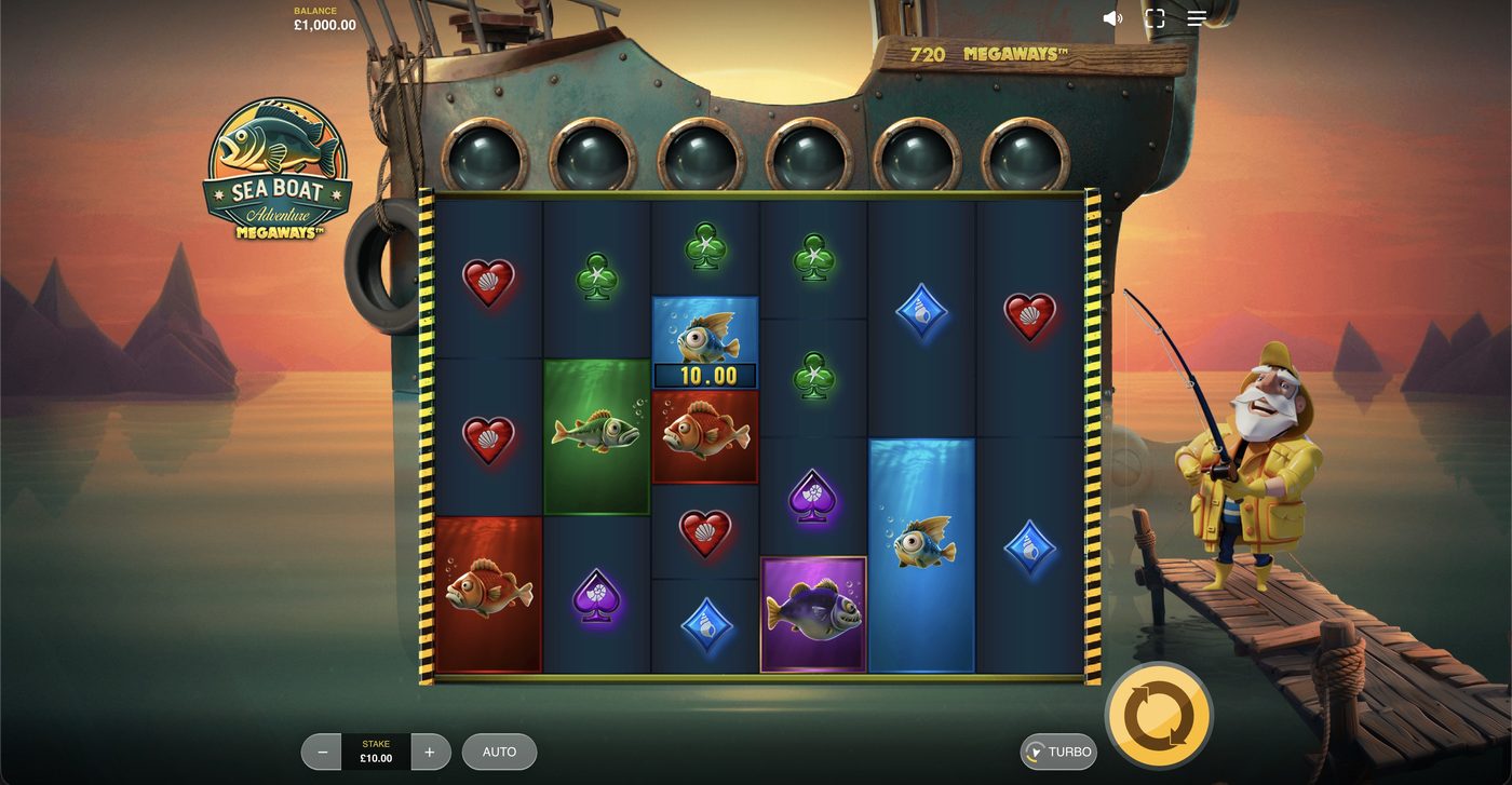 SeaBoat Adventure Megaways: image of main menu