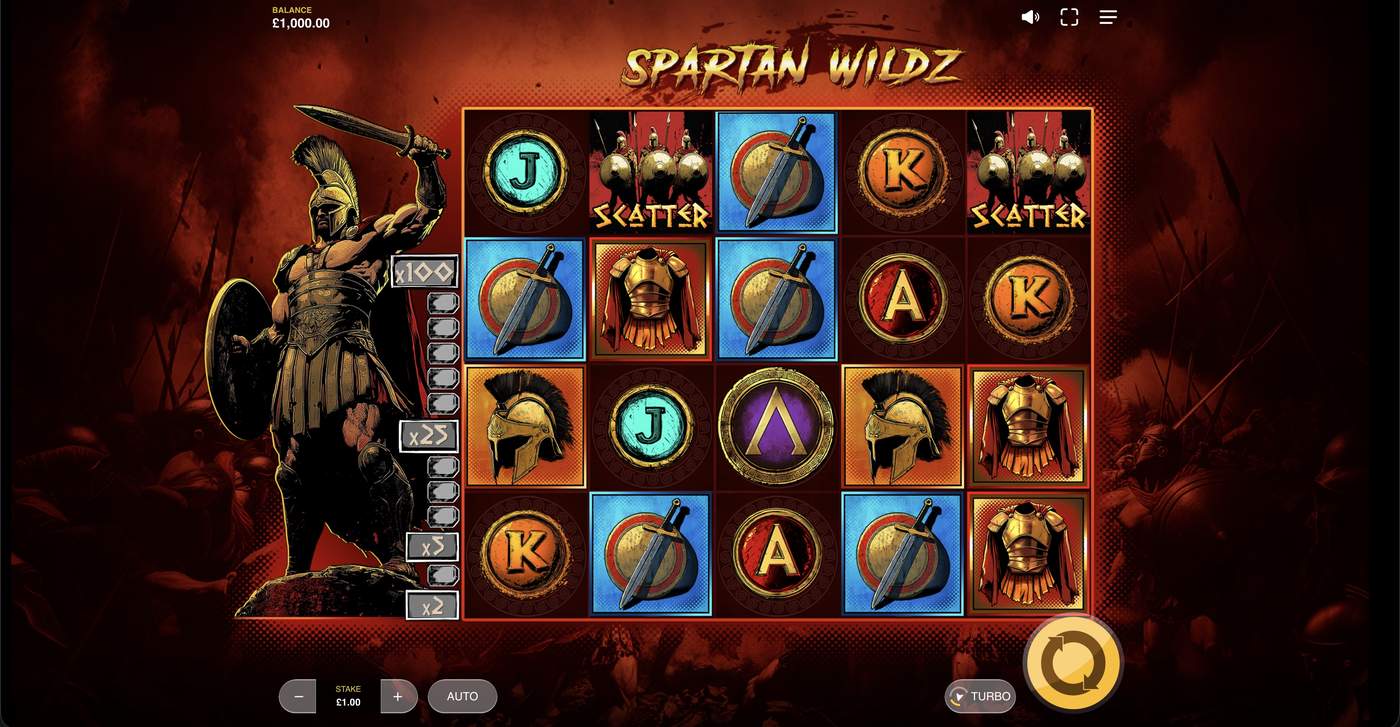 Spartan Wildz: image of main menu