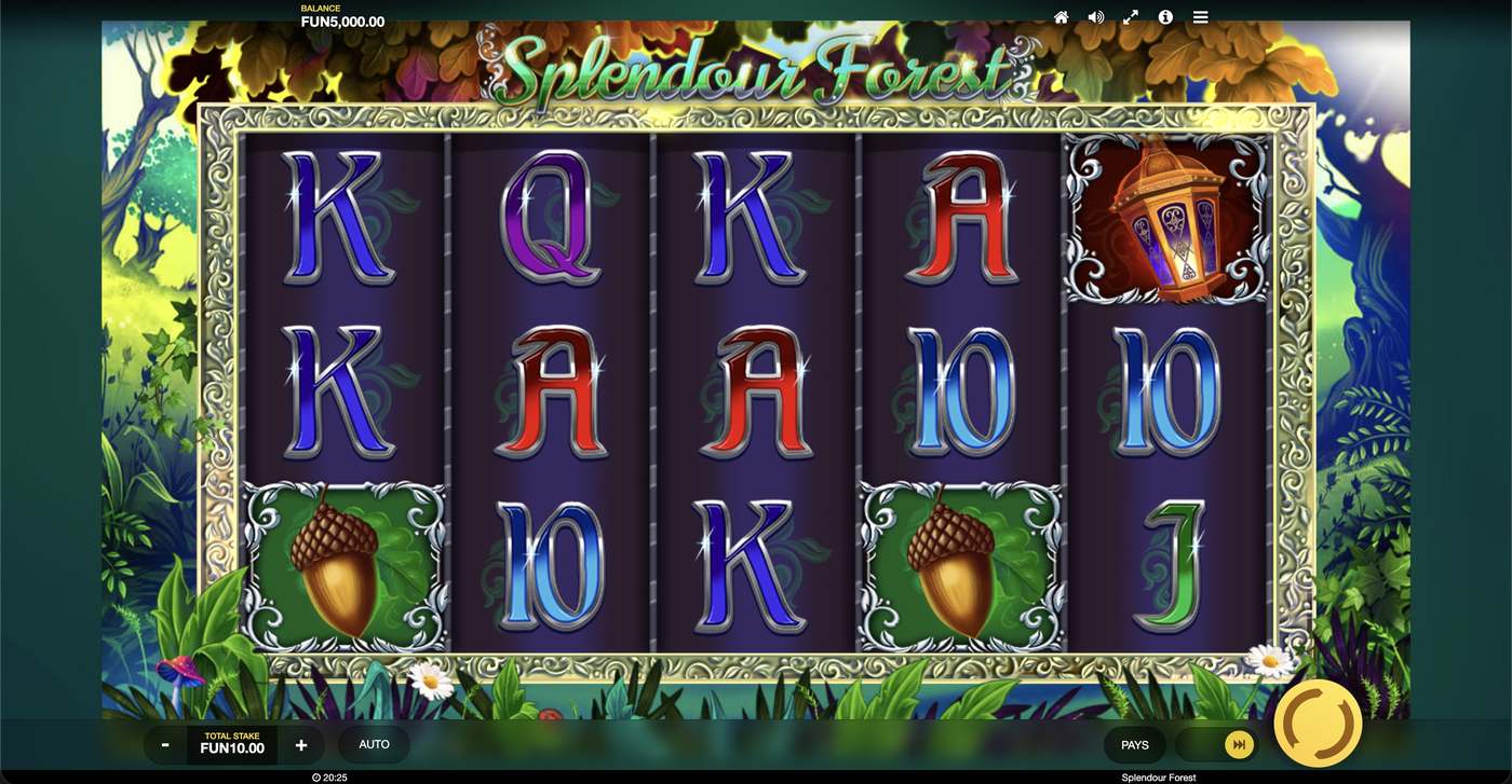 Splendour Forest: image of main menu