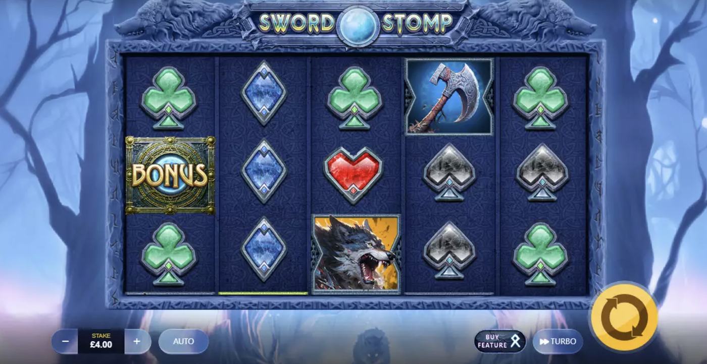 Sword Stomp: image of main menu