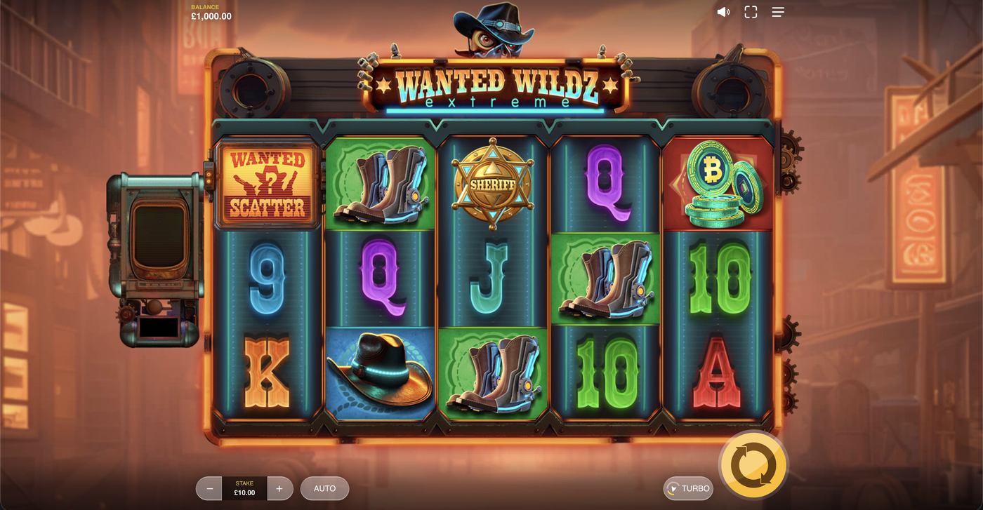 Wanted Wildz Extreme: image of main menu