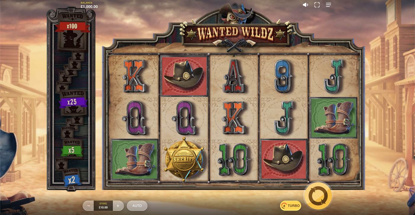 Wanted Wildz: image of main menu